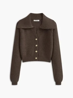 Best Lapel Button Short Cardigan Cardigans|Sweaters & Cardigans