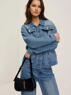 Hot Lapel Pockets Denim Jacket Outerwear|Jackets