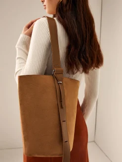 Hot Large Capacity Buckle Bucket Bag Bags|Accessories