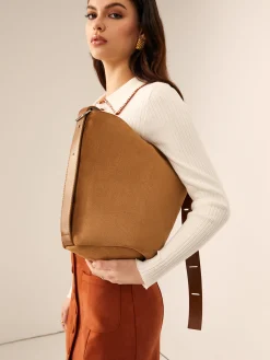 Hot Large Capacity Buckle Bucket Bag Bags|Accessories
