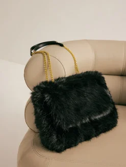 Best Large Capacity Fuzzy Flap Bag Bags|Accessories