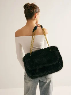 Best Large Capacity Fuzzy Flap Bag Bags|Accessories