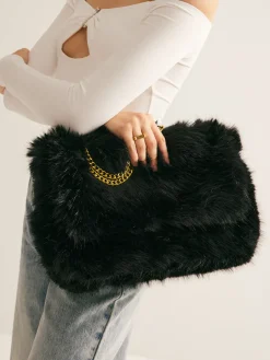 Best Large Capacity Fuzzy Flap Bag Bags|Accessories