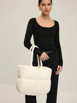 Outlet Large Capacity Soft Cloud bag Bags|Accessories