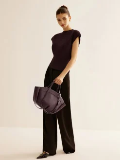 New Large Capacity Top Handle Basket Bag Bags|Accessories