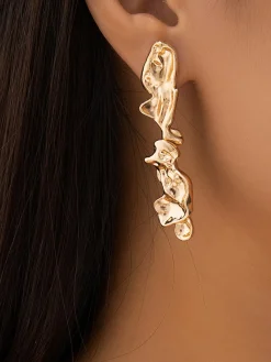Discount Lava Shaped Stud Earrings Earrings|Accessories