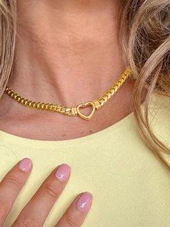 Discount Layered Heart Chain Necklace Necklaces|Accessories