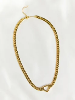 Discount Layered Heart Chain Necklace Necklaces|Accessories