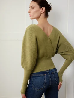Sale Leg-Of-Mutton Sleeve Cinched Sweater Sweater Tops|Sweaters & Cardigans