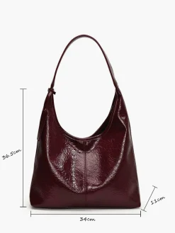 Clearance Leisure Button Clasp Hobo Bag Bags|Accessories