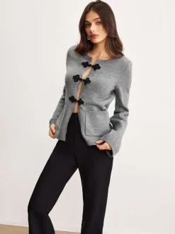 New Leisure Chinese Knot Button Cardigan Cardigans|Sweaters & Cardigans