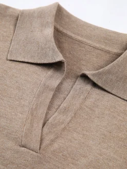 New Leisure Collared Pullover Sweater Sweater Tops|Sweaters & Cardigans