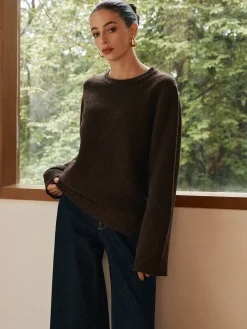 Online Leisure Cozy Draped Sweater Sweater Tops|Sweaters & Cardigans