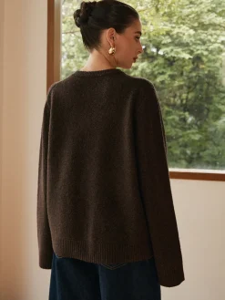 Online Leisure Cozy Draped Sweater Sweater Tops|Sweaters & Cardigans