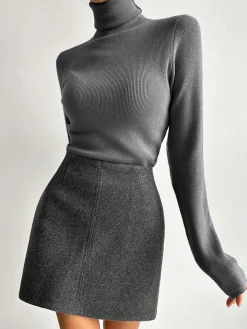 Sale Leisure Piping A-Line Skirt Skirts
