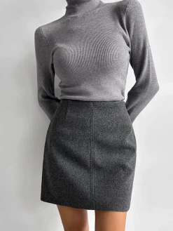 Sale Leisure Piping A-Line Skirt Skirts
