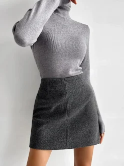 Sale Leisure Piping A-Line Skirt Skirts