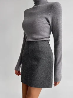Sale Leisure Piping A-Line Skirt Skirts