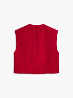 Discount Leisure Sleeveless Button Vest Outerwear|Vests