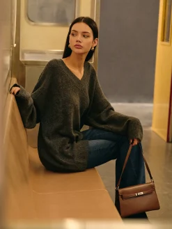 Discount Leisure Wool-Blend Loose Sweater Sweater Tops|Sweaters & Cardigans