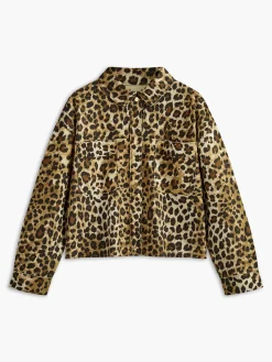 Sale Leopard Breasted Polo Jacket Outerwear|Jackets