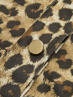 Sale Leopard Breasted Polo Jacket Outerwear|Jackets