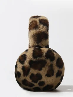Hot Leopard Fuzzy Earmuffs Hair Claws & Hats|Accessories