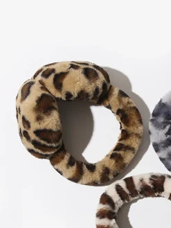 Hot Leopard Fuzzy Earmuffs Hair Claws & Hats|Accessories