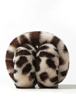 Hot Leopard Fuzzy Earmuffs Hair Claws & Hats|Accessories