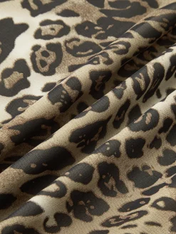 Best Leopard Print V-Neck Sleeveless Dress Dresses