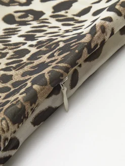 Best Leopard Print V-Neck Sleeveless Dress Dresses