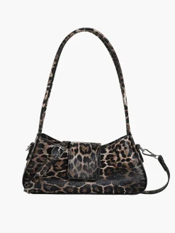 New Leopard Printed Buckle Flap Armpit Bag Bags|Accessories