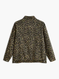 Discount Leopard Printed Button Blazer Blazers|Outerwear