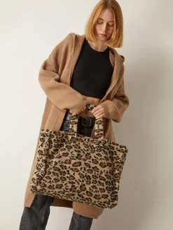 Clearance Leopard Printed Fuzzy Shoulder Bag Bags|Accessories