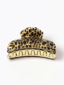 Discount Leopard Printed Hair Claw Hair Claws & Hats|Accessories