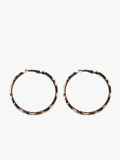 Sale Leopard Printed Hoop Earrings Earrings|Accessories
