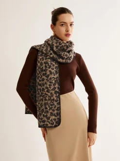 Outlet Leopard Printed Minky Scarf Accessories