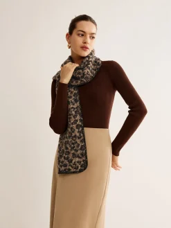 Outlet Leopard Printed Minky Scarf Accessories