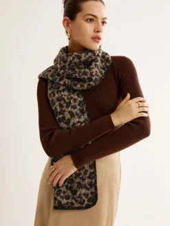 Outlet Leopard Printed Minky Scarf Accessories