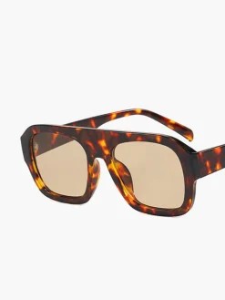 Hot Leopard Printed Square Sunglasses Sunglasses|Accessories