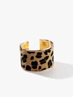 Outlet Leopard Printed Tunnel Open Bracelet Rings & Bracelets|Accessories