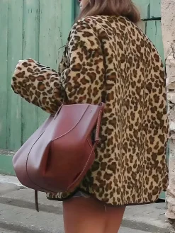Hot Leopard Printed Winter Coat Outerwear|Coats