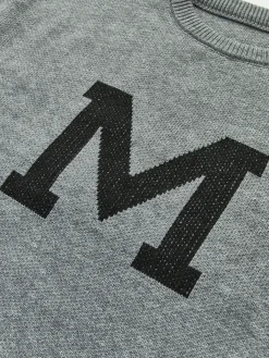 Discount Letter Printed Loose Sweater Sweater Tops|Sweaters & Cardigans