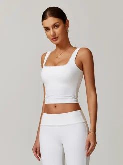 Online Lettuce Trim Jersey Bodycon Active Top Activewear|Matching Sets