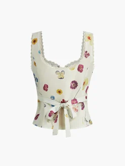 New Lettuce Trim Print Tank Top Tank Tops & Camis|Tops