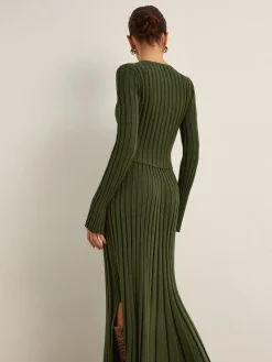 New Lettuce Trim Ribbed Crop Sweater Sweater Tops|Sweaters & Cardigans