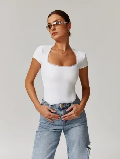Sale Lettuce Trim Slim Active Jumpsuit Activewear