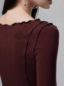 New Lettuce Trim Slim Blouse Blouses & Shirts|Tops