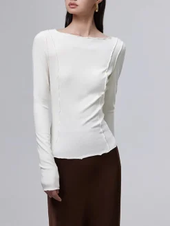 New Lettuce Trim Slim Blouse Blouses & Shirts|Tops