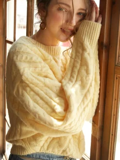 Hot Limoncello Oversized Sweater Sweater Tops|Sweaters & Cardigans